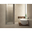 Wiesbaden Douchedeur 90x200cm⎢Wiesbaden Less⎢Geborsteld Messing⎢nisdeur 8mm helderglas met nano-coating - 20.3397