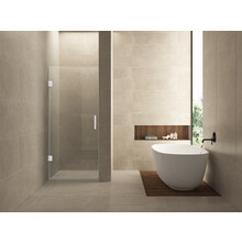 Douchedeur 90x200cm⎢Wiesbaden Less⎢Mat Wit⎢nisdeur 8mm helderglas met nano-coating - 20.3396