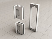 Douchedeur 70x200cm⎢Wiesbaden Less⎢Mat Wit⎢nisdeur 8mm helderglas met nano-coating - 20.3384