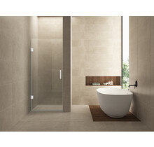 Douchedeur 70x200cm⎢Wiesbaden Less⎢Mat Wit⎢nisdeur 8mm helderglas met nano-coating - 20.3384