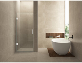 Douchedeur 70x200cm⎢Wiesbaden Less⎢Mat Wit⎢nisdeur 8mm helderglas met nano-coating - 20.3384