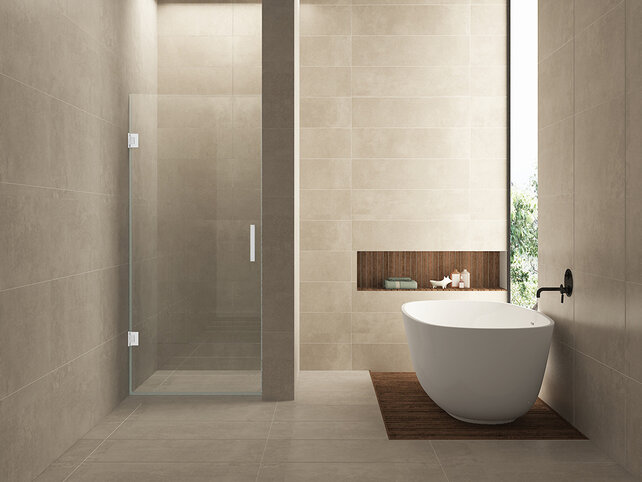 Douchedeur 70x200cm⎢Wiesbaden Less⎢Mat Wit⎢nisdeur 8mm helderglas met nano-coating - 20.3384