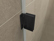 Douchedeur 70x200cm⎢Wiesbaden Less⎢Mat Zwart⎢nisdeur 8mm helderglas met nano-coating - 20.3383 Douchedeur 70x200cm⎢Wiesbaden Less⎢Mat Zwart⎢nisdeur 8mm helderglas met nano-coating - 20.3383