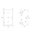 Douchedeur 80x200cm⎢Wiesbaden Less⎢Mat Zwart⎢nisdeur 8mm helderglas met nano-coating - 20.3389