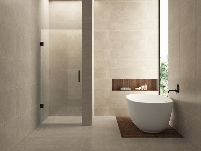 Douchedeur 100x200cm⎢Wiesbaden Less⎢Mat Zwart⎢nisdeur 8mm helderglas met nano-coating - 20.3201