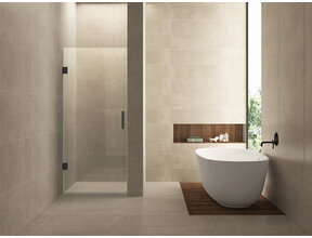 Douchedeur 100x200cm⎢Wiesbaden Less⎢Gunmetal⎢nisdeur 8mm helderglas met nano-coating - 20.3204