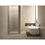 Wiesbaden Douchedeur 90x200cm⎢Wiesbaden Less⎢Geborsteld Staal⎢nisdeur 8mm helderglas met nano-coating - 20.3394