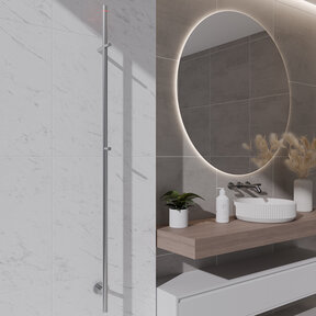 Elektrische radiator Staaf⎢Wiesbaden Callista⎢Chroom⎢150cm- 60 Watt - 41.3519