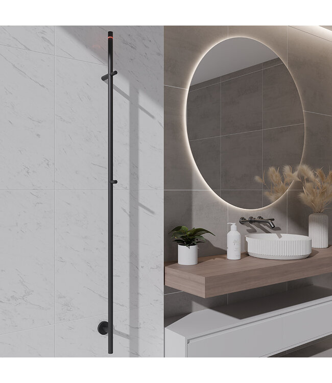 Elektrische radiator Staaf⎢Wiesbaden Callista⎢Mat Zwart⎢150cm- 60 Watt - 41.3502