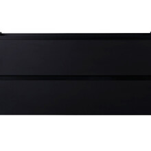 Wastafelonderkast Wiesbaden Marmaris 100x45cm⎢Mat Zwart⎢2 lades - 1 uitsparing - 32.3672