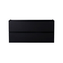 Wastafelonderkast Wiesbaden Marmaris 100x45cm⎢Mat Zwart⎢2 lades - 1 uitsparing - 32.3672