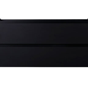 Wastafelonderkast Wiesbaden Marmaris 100x45cm⎢Mat Zwart⎢2 lades - 1 uitsparing - 32.3672