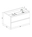 Wastafelonderkast Wiesbaden Marmaris 100x45cm⎢Mat Zwart⎢2 lades - 1 uitsparing - 32.3672