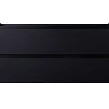 Wastafelonderkast Wiesbaden Marmaris 120x45cm⎢Mat Zwart⎢2 lades - 2 uitsparing - 32.3674
