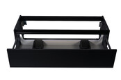 Wastafelonderkast Wiesbaden Marmaris 120x45cm⎢Mat Zwart⎢2 lades - 2 uitsparing - 32.3674