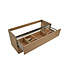 Wiesbaden Wastafelonderkast Wiesbaden OAK 120x45cm⎢Eikenhout⎢2 lades - 2 uitsparing - 38.3593