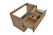 Wastafelonderkast Wiesbaden OAK 80x45cm⎢Eikenhout⎢2 lades - 1 uitsparing - 38.3591