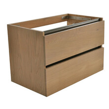 Wastafelonderkast Wiesbaden OAK 60x45cm⎢Eikenhout⎢2 lades - 1 uitsparing - 38.3590