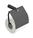 Wiesbaden Toiletrolhouder met klep⎢Wiesbaden Ida⎢Gunmetal - 28.7021