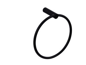 Handdoekring⎢Wiesbaden Ida⎢Mat Zwart - 28.5055