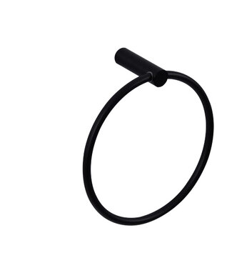 Wiesbaden Handdoekring⎢Wiesbaden Ida⎢Mat Zwart - 28.5055