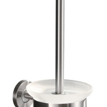 Toiletborstel met houder mat glas/RVS⎢Wiesbaden 304 RVS - 24.3823