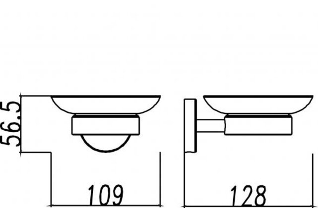 Zeepschaal⎢Wiesbaden 304 RVS - 24.3825 Zeepschaal⎢Wiesbaden 304 RVS - 24.3825