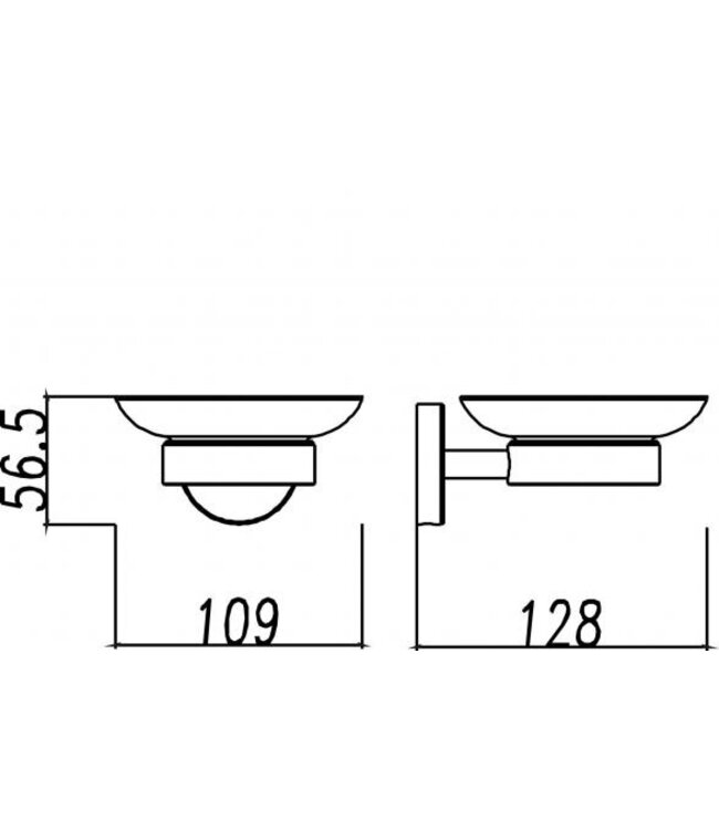 Wiesbaden Zeepschaal⎢Wiesbaden 304 RVS - 24.3825
