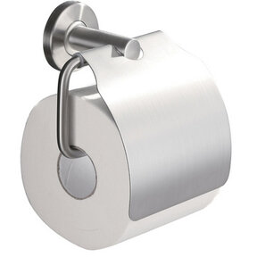 Toiletrolhouder met klep⎢Wiesbaden 304 RVS - 24.3828