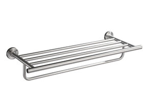 Handdoekhouder met planchet 60cm⎢Wiesbaden 304 RVS - 24.3829