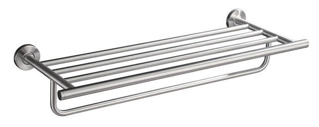 Handdoekhouder met planchet 60cm⎢Wiesbaden 304 RVS - 24.3829