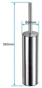 Toiletborstel met houder ⎢Wiesbaden BRUSH 304 RVS -  24.3850 Toiletborstel met houder ⎢Wiesbaden BRUSH 304 RVS -  24.3850