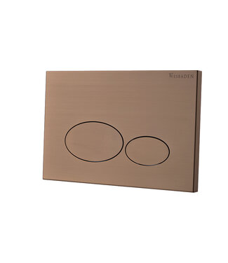 Wiesbaden Bedieningspaneel Geborsteld Brons Koper⎢Wiesbaden X32 Metal⎢Geschikt voor o.a. Geberit UP320 inbouwreservoir - 32.4676