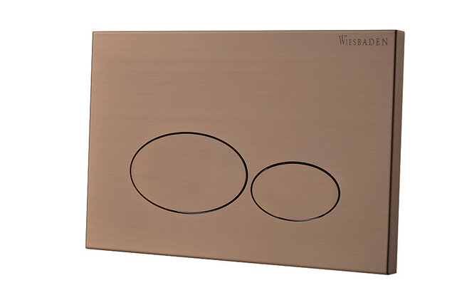 Bedieningspaneel Geborsteld Brons Koper⎢Wiesbaden X32 Metal⎢Geschikt voor o.a. Geberit UP320 inbouwreservoir - 32.4676