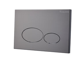 Bedieningspaneel Gunmetal⎢Wiesbaden X32 Metal⎢Geschikt voor o.a. Geberit UP320 inbouwreservoir - 32.4674