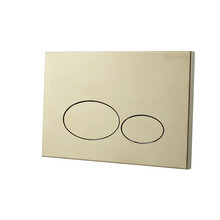 Bedieningspaneel Geborsteld messing⎢Wiesbaden X32 Metal⎢Geschikt voor o.a. Geberit UP320 inbouwreservoir - 32.4675