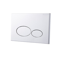 Bedieningspaneel Chroom⎢Wiesbaden X32 Metal⎢Geschikt voor o.a. Geberit UP320 inbouwreservoir - 32.4671