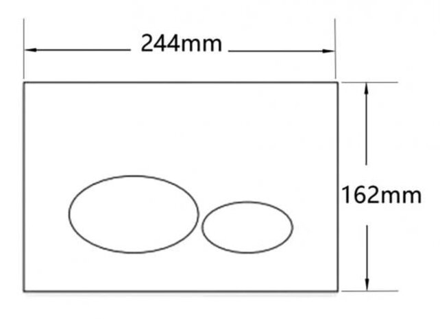 Bedieningspaneel Geborsteld Staal⎢Wiesbaden X32 Metal⎢Geschikt voor o.a. Geberit UP320 inbouwreservoir - 32.4673