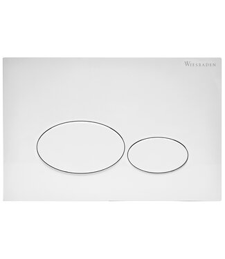 Wiesbaden Bedieningspaneel Mat Wit⎢Wiesbaden X32⎢Geschikt voor o.a. Geberit UP320 inbouwreservoir - 32.4662