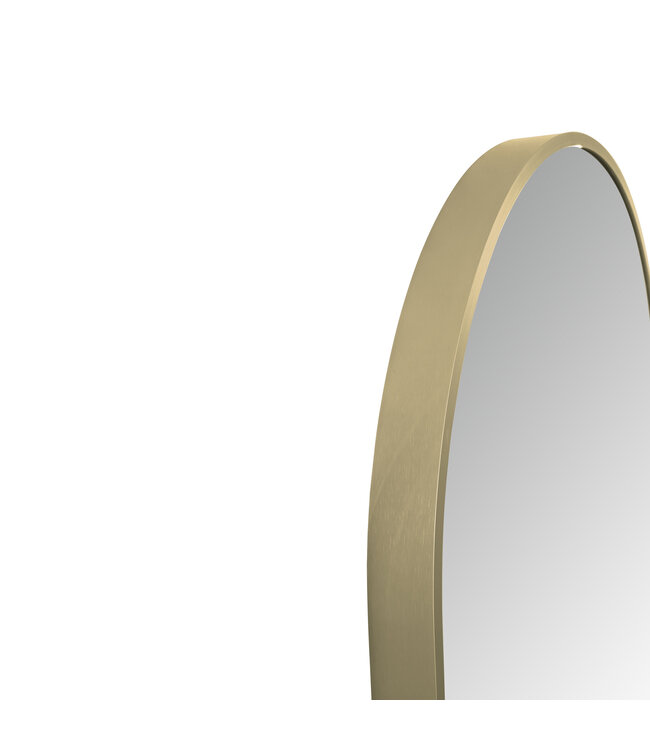 ALONI Spiegel Ovaal⎢Aloni Olyphia 50x100cm Geborsteld Goud⎢met LED - dimbaar en spiegelverwarming