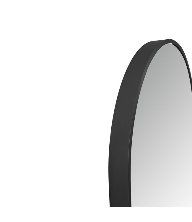 ALONI Spiegel Ovaal⎢Aloni Olyphia 50x100cm Mat Zwart⎢met LED - dimbaar en spiegelverwarming