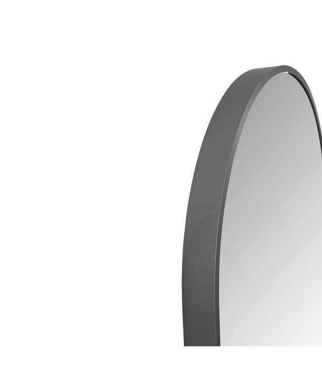 Spiegel Ovaal⎢Aloni Olyphia 50x100cm Gunmetal⎢met LED - dimbaar en spiegelverwarming