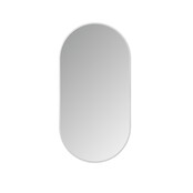 Spiegel Ovaal⎢Aloni Olyphia 50x100cm RVS⎢met LED - dimbaar en spiegelverwarming