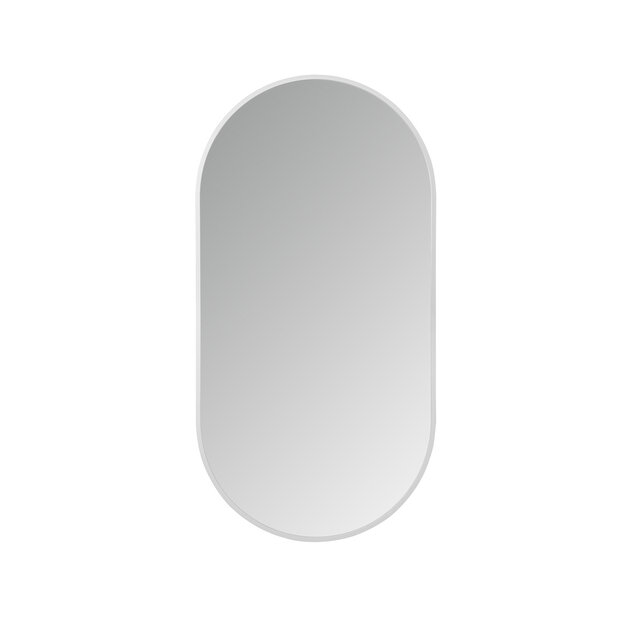 Spiegel Ovaal⎢Aloni Olyphia 50x100cm RVS⎢met LED - dimbaar en spiegelverwarming