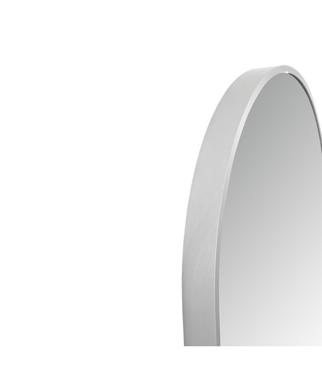 Spiegel Ovaal⎢Aloni Olyphia 50x100cm RVS⎢met LED - dimbaar en spiegelverwarming