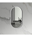 Spiegel Ovaal⎢Aloni Olyphia 50x100cm RVS⎢met LED - dimbaar en spiegelverwarming