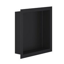 Nisjes badkamer Mat Zwart⎢30x30x7cm⎢Inbouwnis Douche