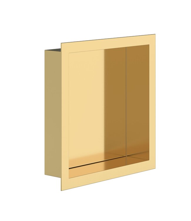 Nisjes badkamer Mat Zwart⎢30x30x7cm⎢Inbouwnis Douche