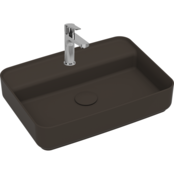 Wastafel Infinity Mat Taupe⎢Isvea Opbouw wasbak 55cm⎢met kraangat zonder overloop Wastafel Infinity Mat Taupe⎢Isvea Opbouw wasbak 55cm⎢met kraangat zonder overloop