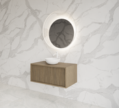 Wastafelmeubel 60cm Ash Gray⎢Gliss Heronimus⎢1 softclose lade Wastafelmeubel 60cm Ash Gray⎢Gliss Heronimus⎢1 softclose lade